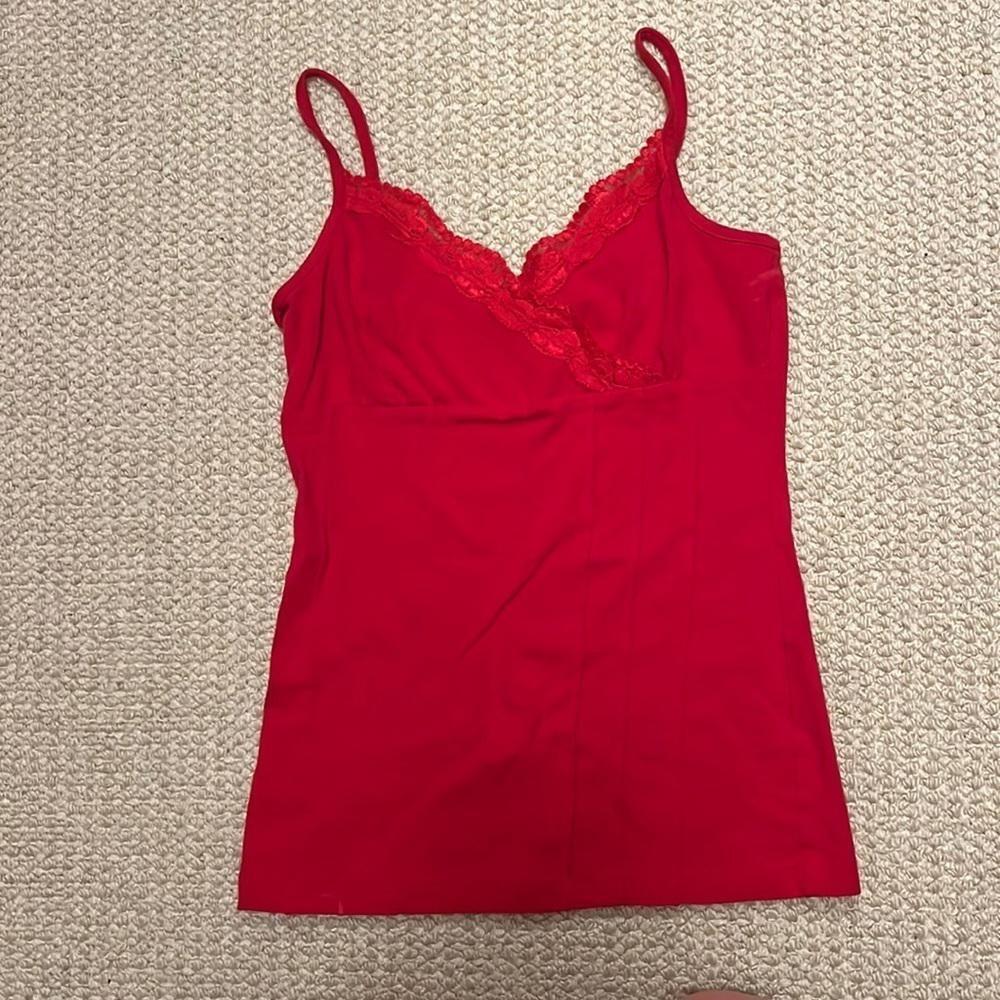 Red y2k style tanktop​​​​​​​​​​